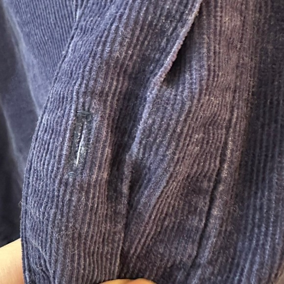 Vintage Disney Corduroy Button Up Shirt Embroidered Mickey Minnie Mouse Navy XL - Picture 10 of 11